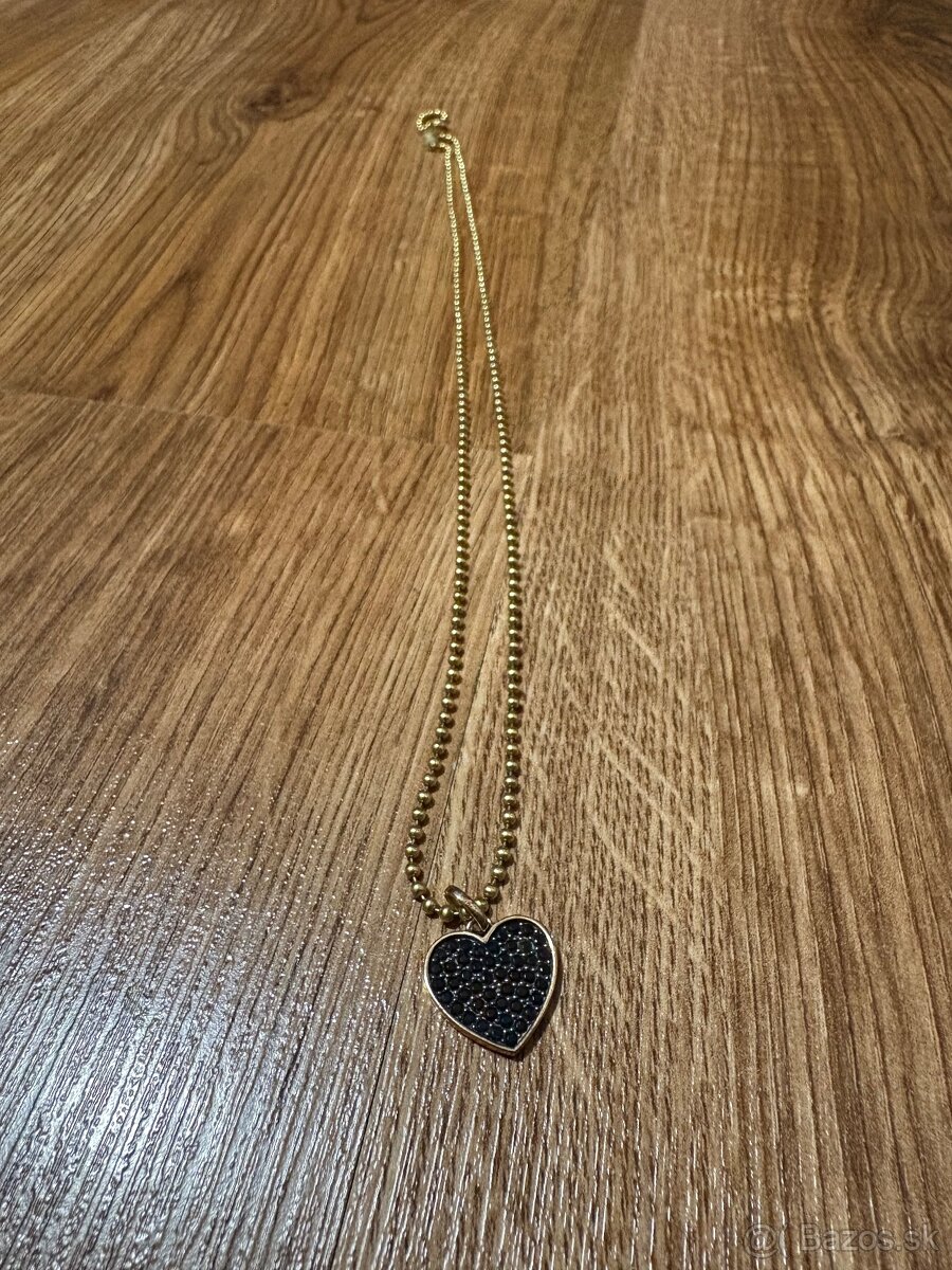 Náhrdelník TOUS s 18 KT pozlátením + prívesok TOUS s 18k ruž