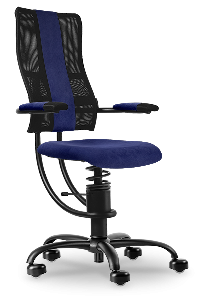 Ergonomická stolička SpinaliS Hacker – modrá (používaná)