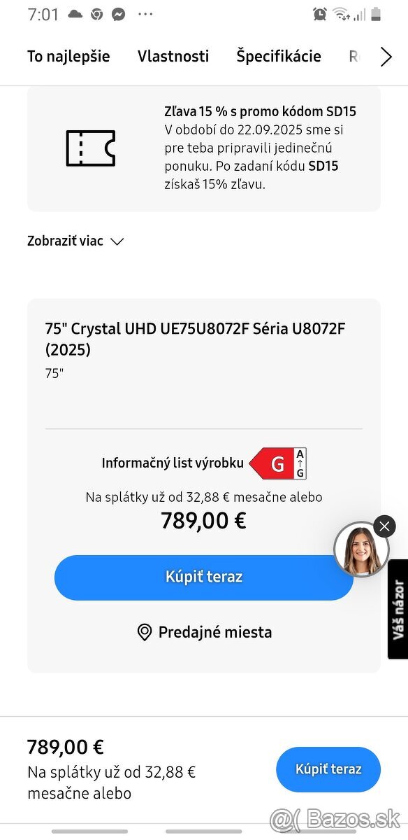 Tv smart novy zabaleny este samsng tv