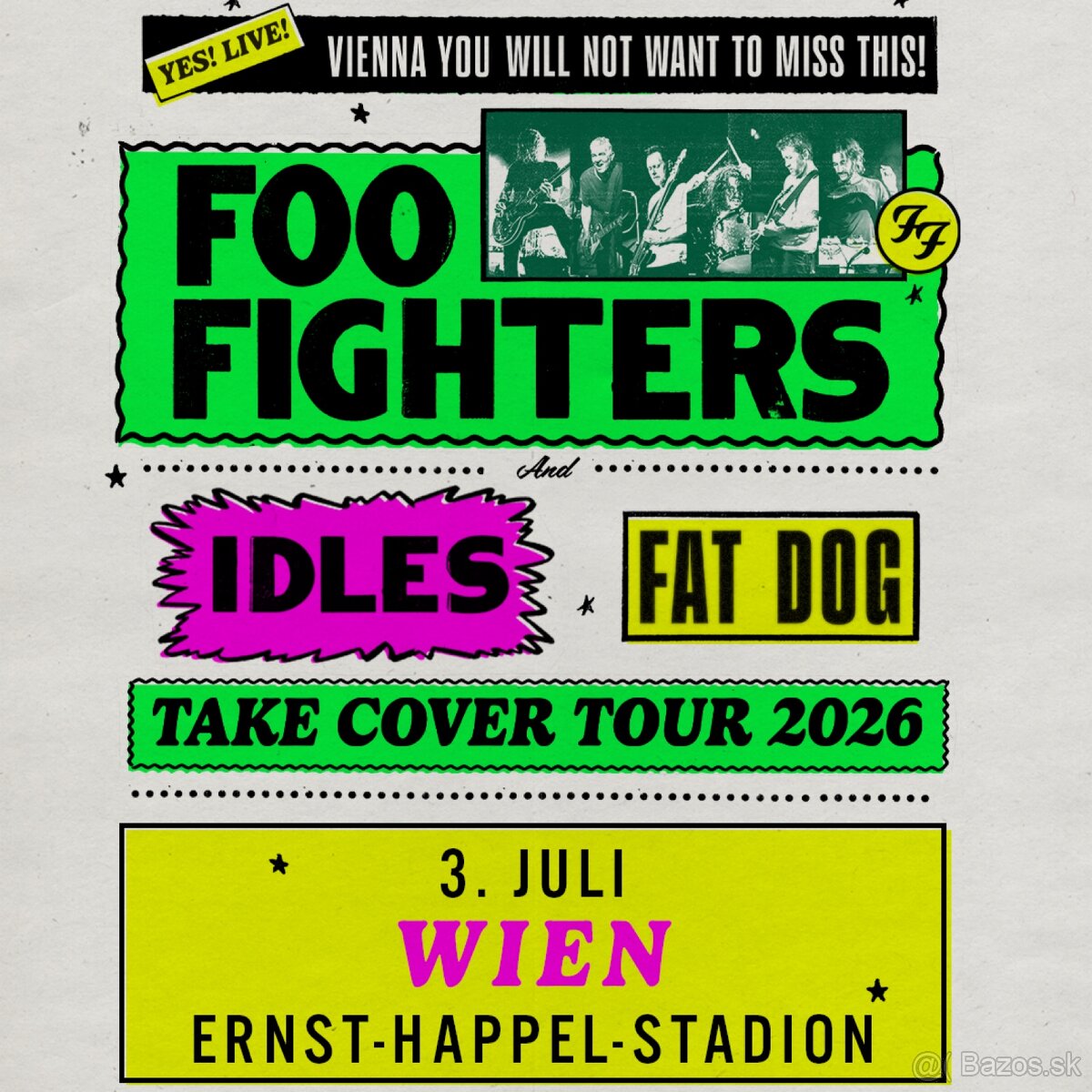 FOO FIGHTERS WIEN - státie pod pódiom