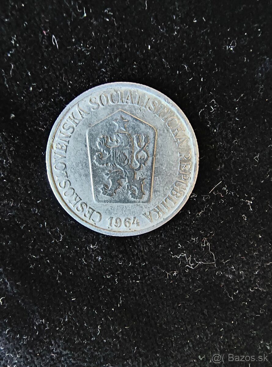 ČESKOSLOVENSKÉ MINCE: VZÁCNY 25h-1964