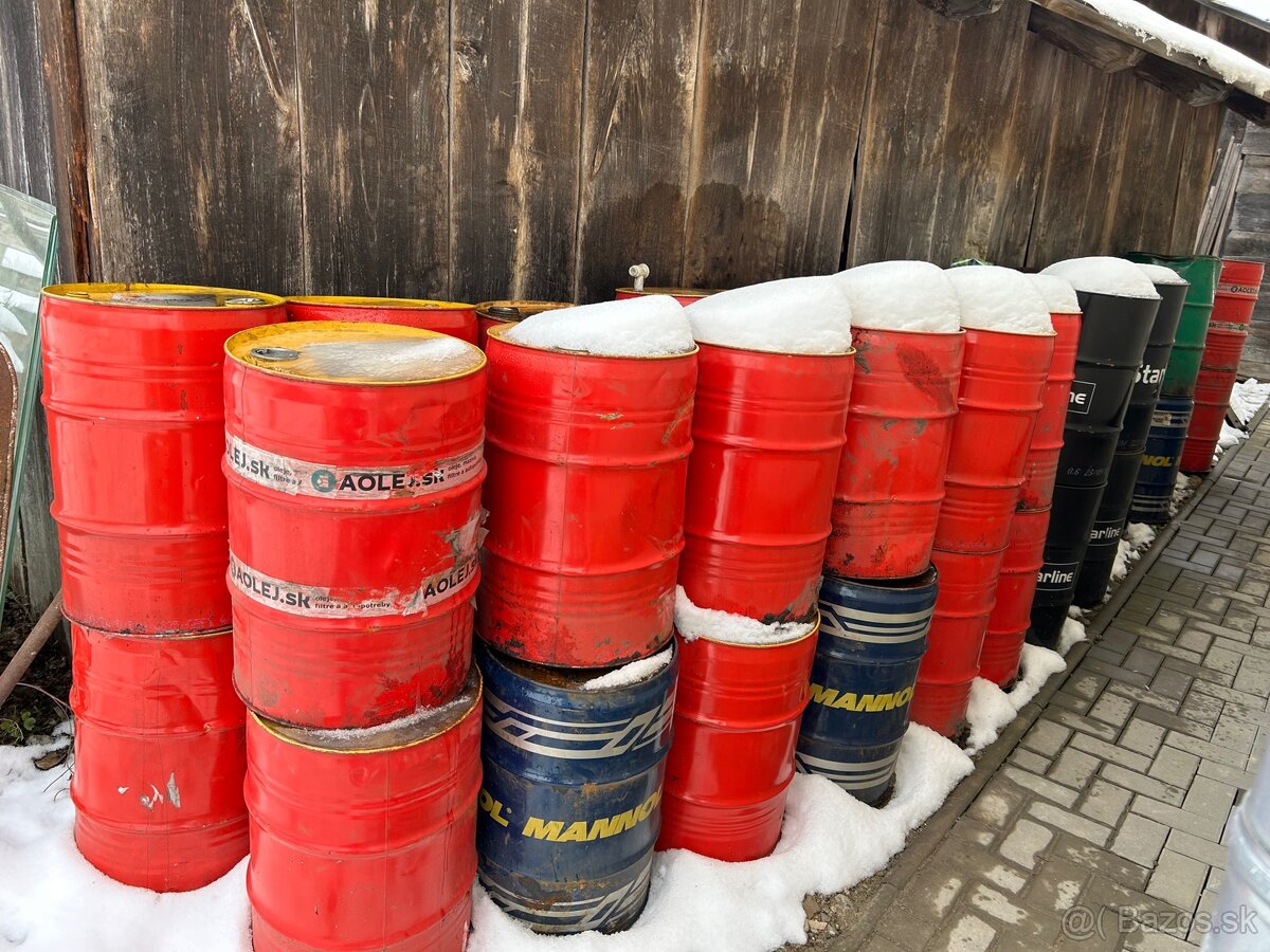 Plechove sudy 55-60 litrov