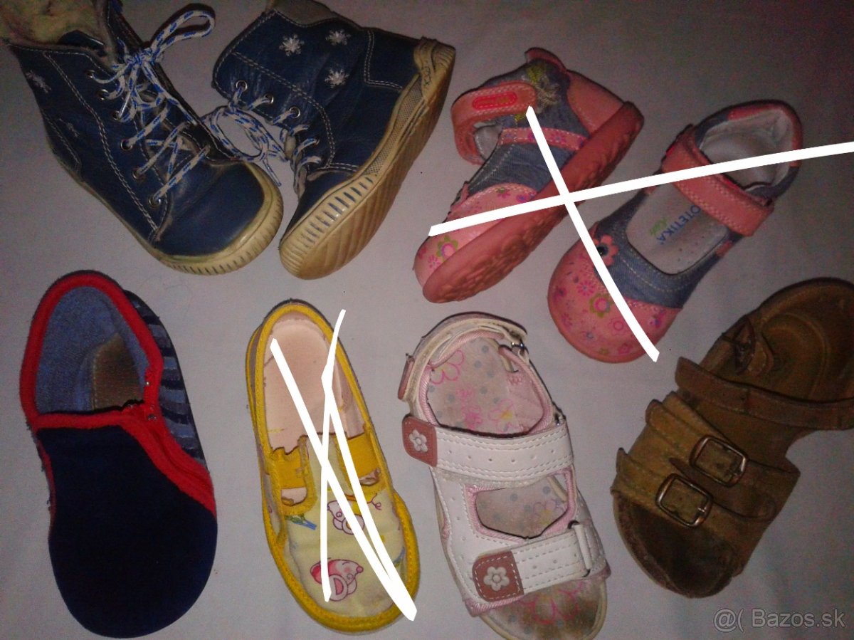 čižmy, topánky, papuče, sandálky č. 23