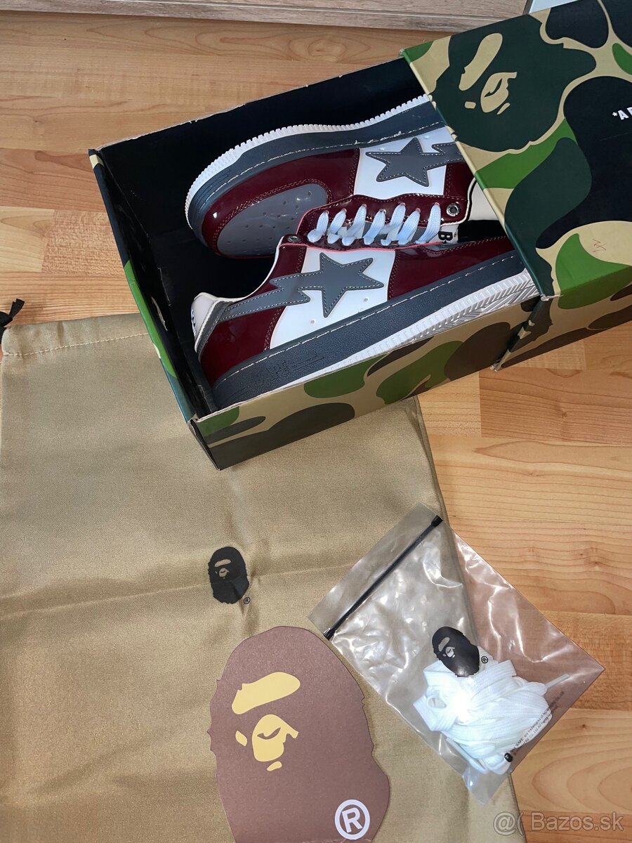 A Bathing Ape STA Patent Grey/Black