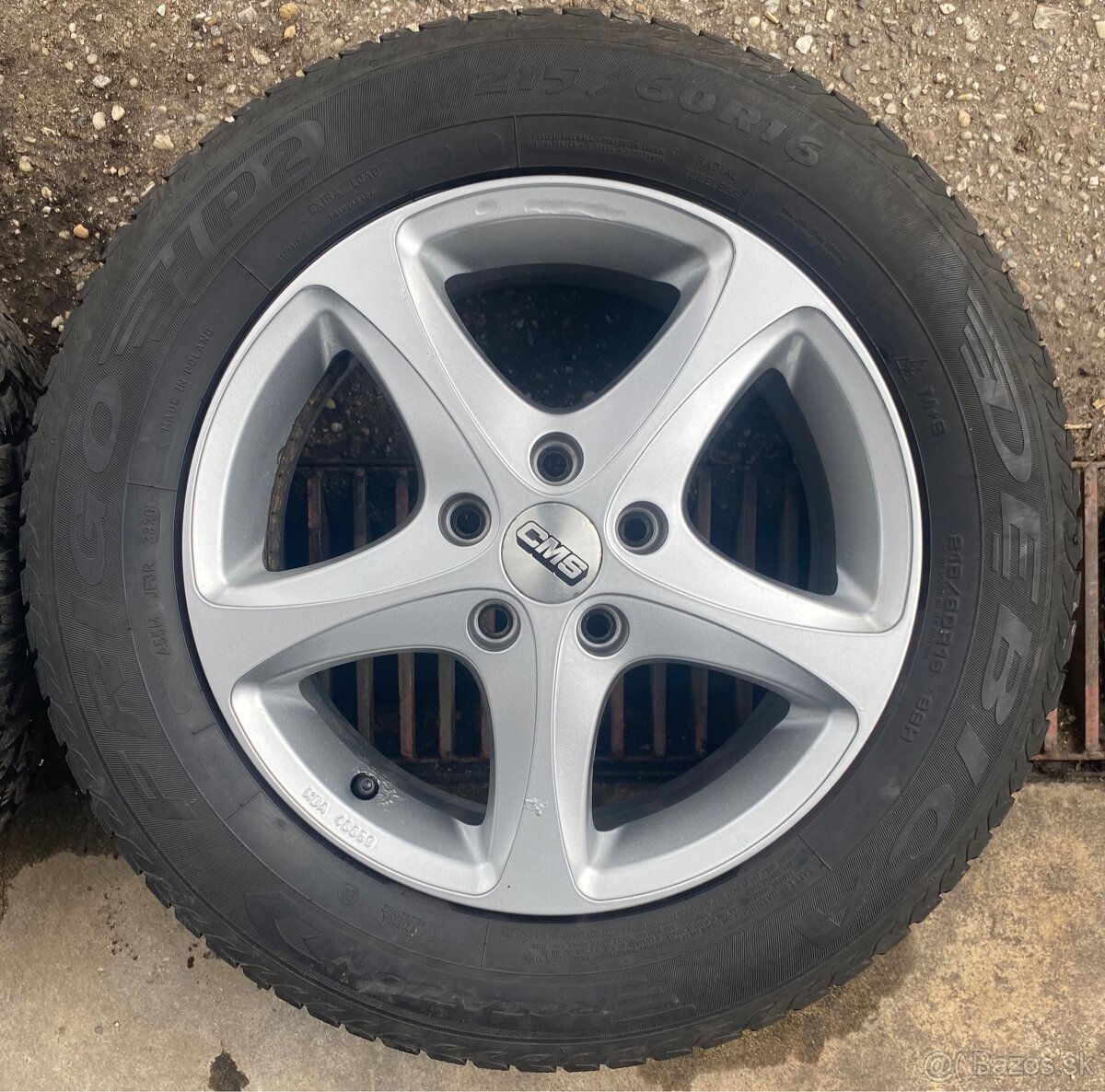 5x112 R16 6,5J ET45 CMS C12 + 215/60 R16 zimné