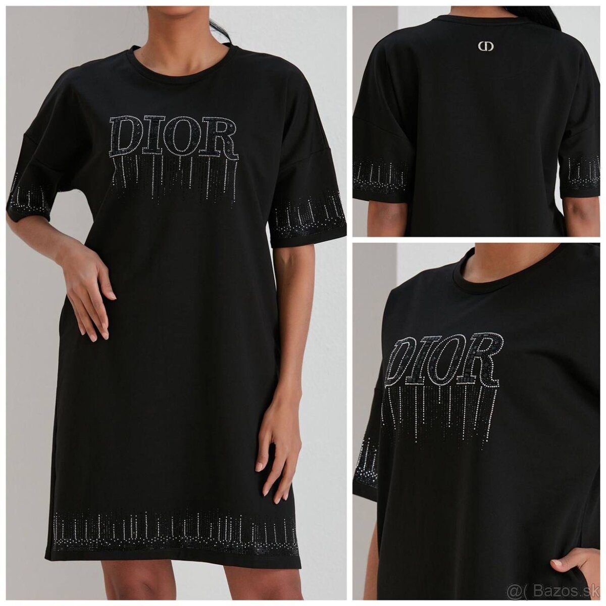 Christian Dior dámske čierne šaty