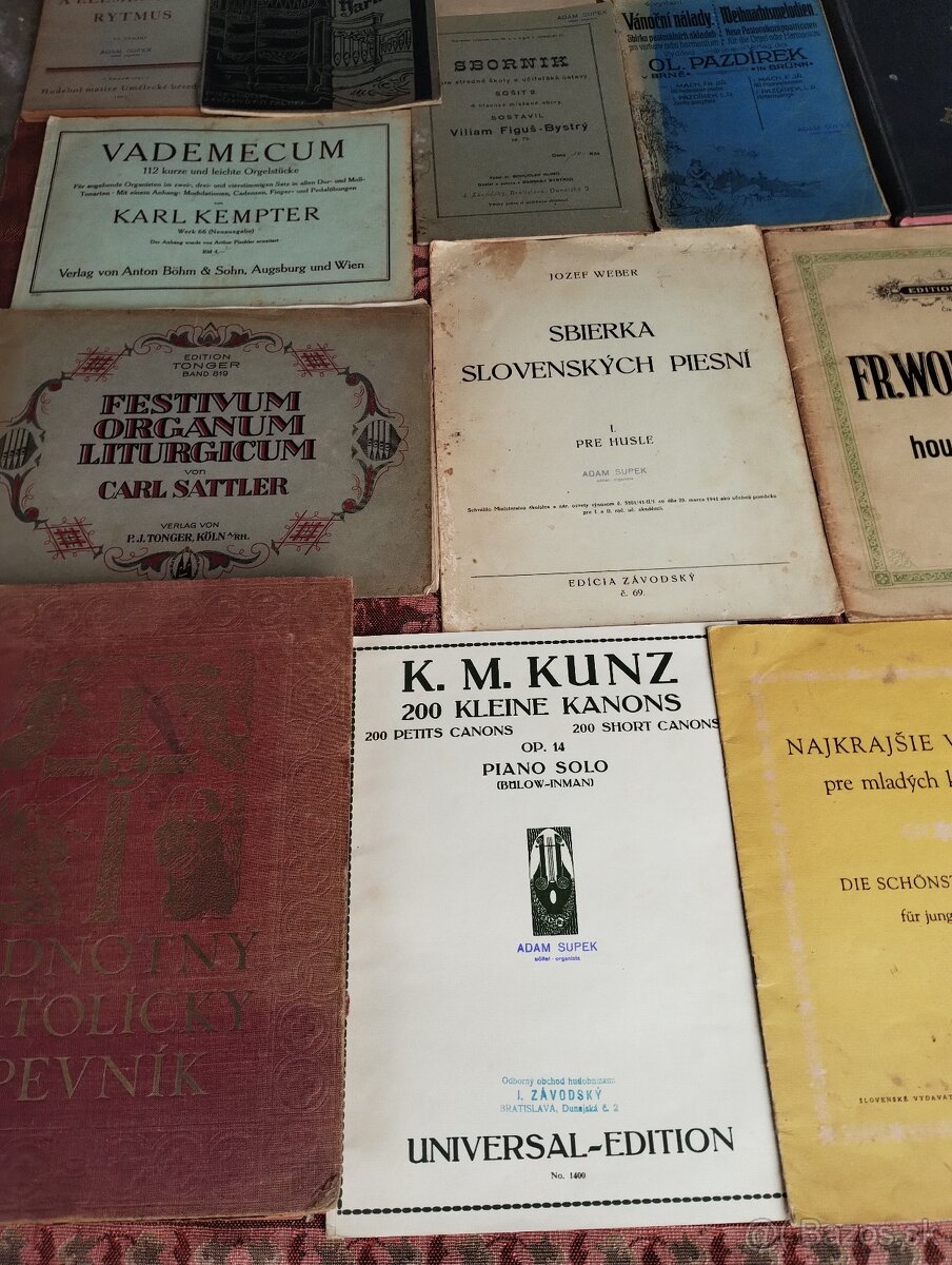 Predám starožitné zbierky piesni