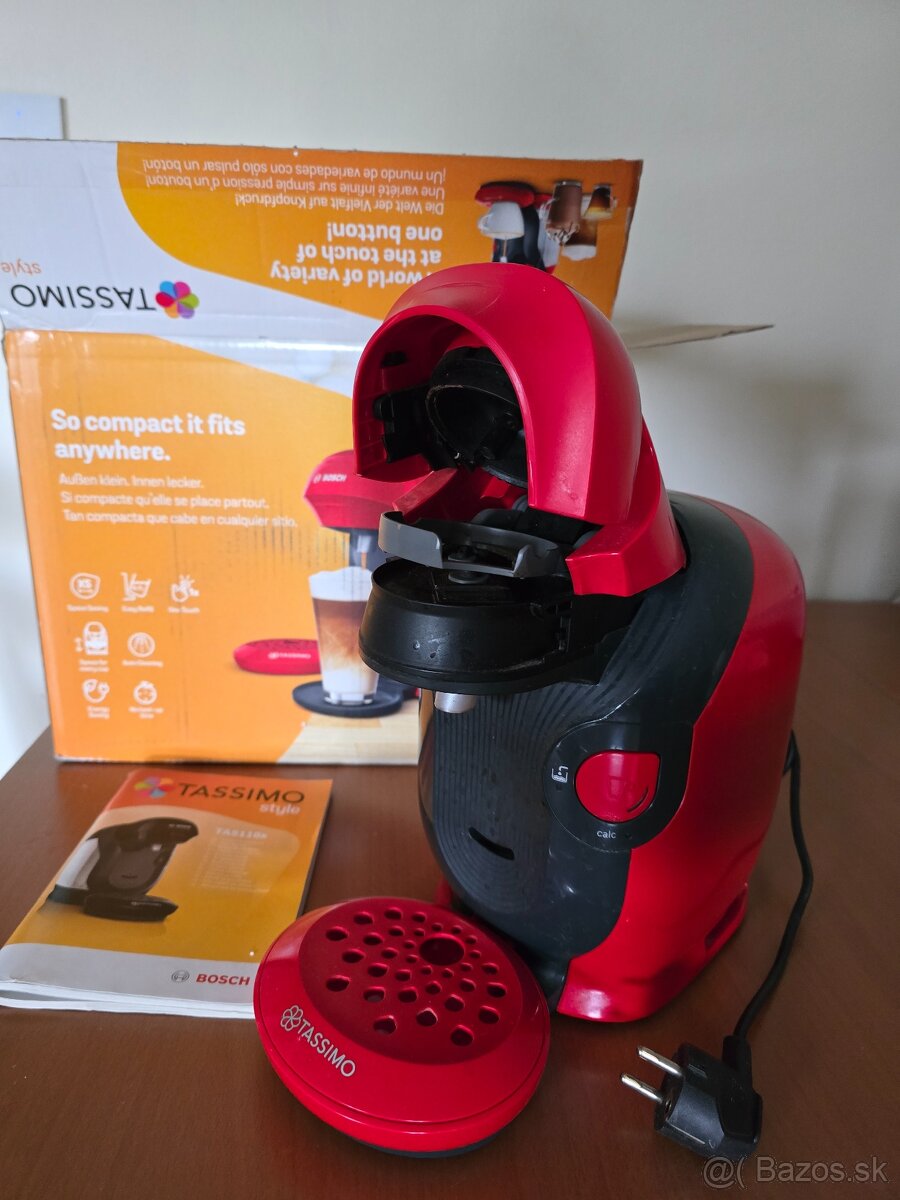 Espresso Bosch Tassimo Style TAS1103 červený