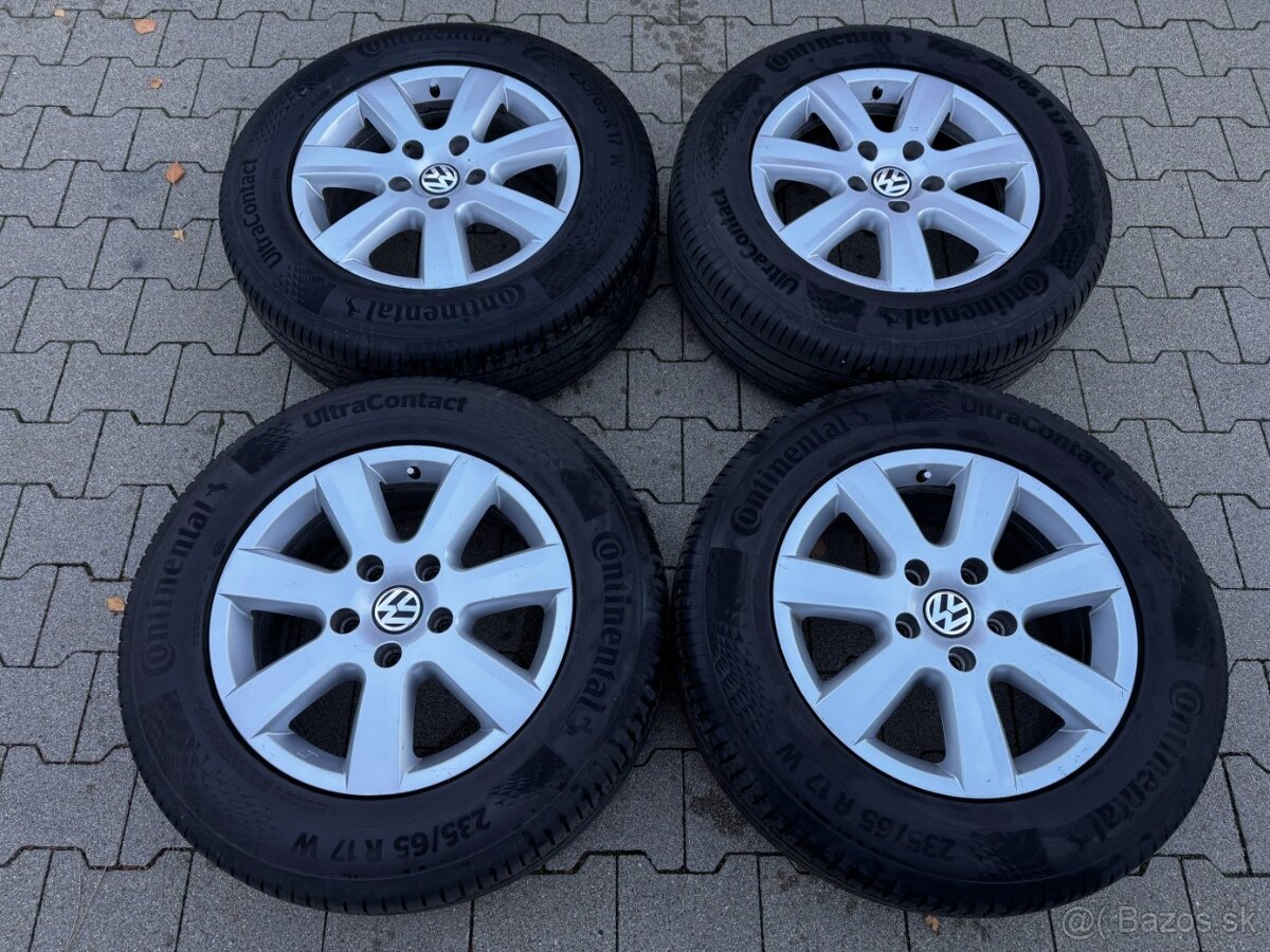 R17 5x130 Original Volkswagen Touareg 7.5J + 235/65 letné