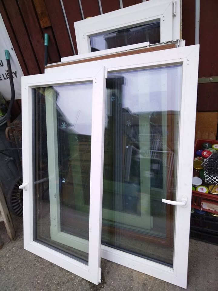 Plastové okná/ bielo hnedé