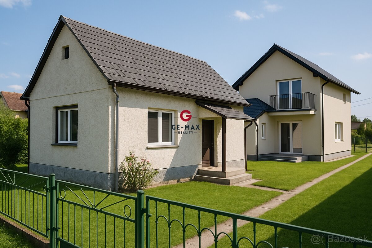 Na predaj 2 rodinné domy na jednom pozemku - Čičava