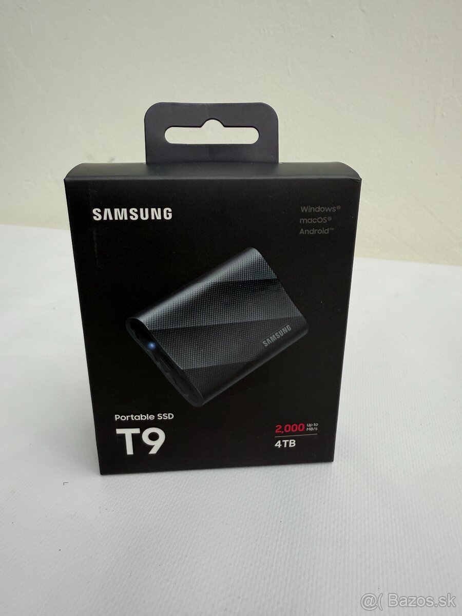 Samsung T9, externý SSD, 4TB, čierny