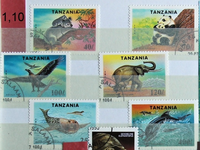 Známky - fauna Tanzánia