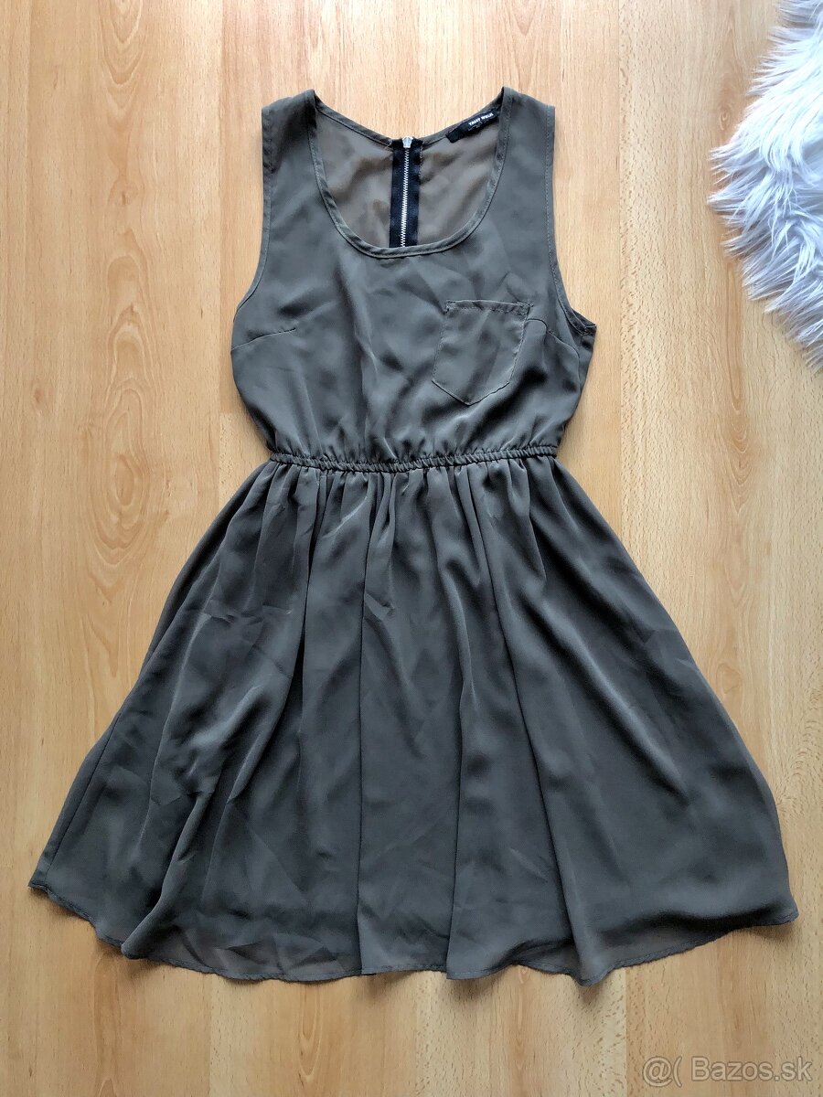 Letné olivové šaty