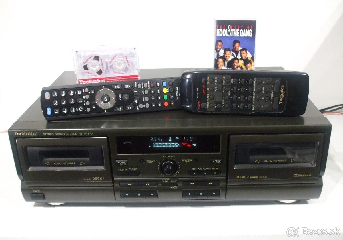 Kazetovy 2-deck TECHNICS RS-TR373 Dolby B, C, vyroba v Japan