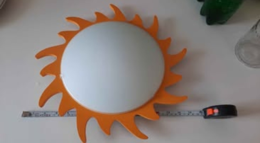 Luster deti svetlo slnko lampa