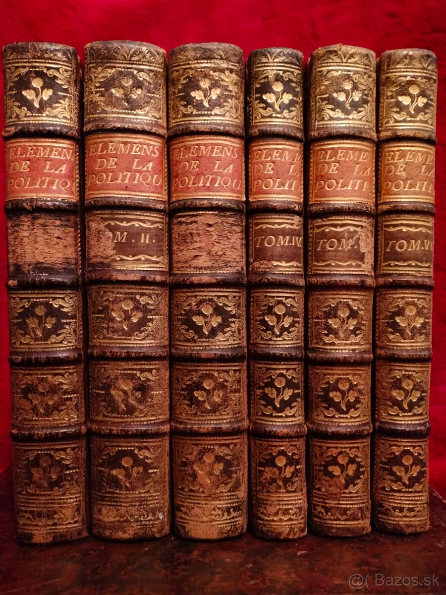 Staré knihy z r. 1773 Politická ekonómie London