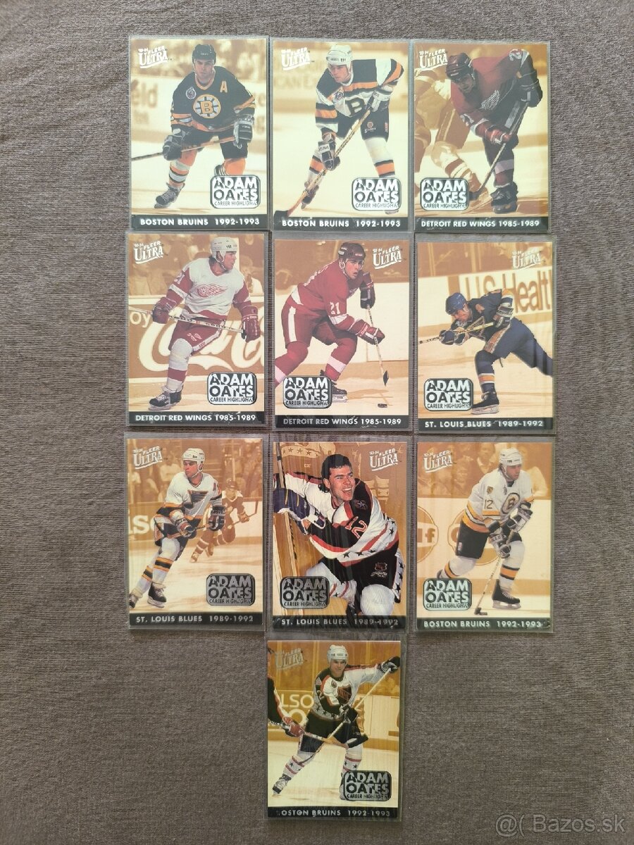 Hokejové kartičky - Ultra fleer Adam Oates 1993