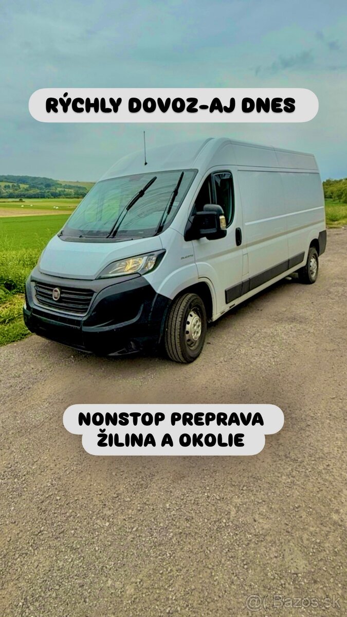 🚚 Preprava a Sťahovanie Žilina – dodávka do 3,5t nonstop