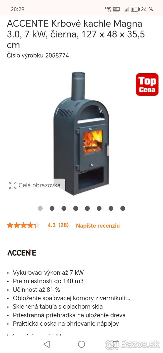 Predam krbove kachle Accente