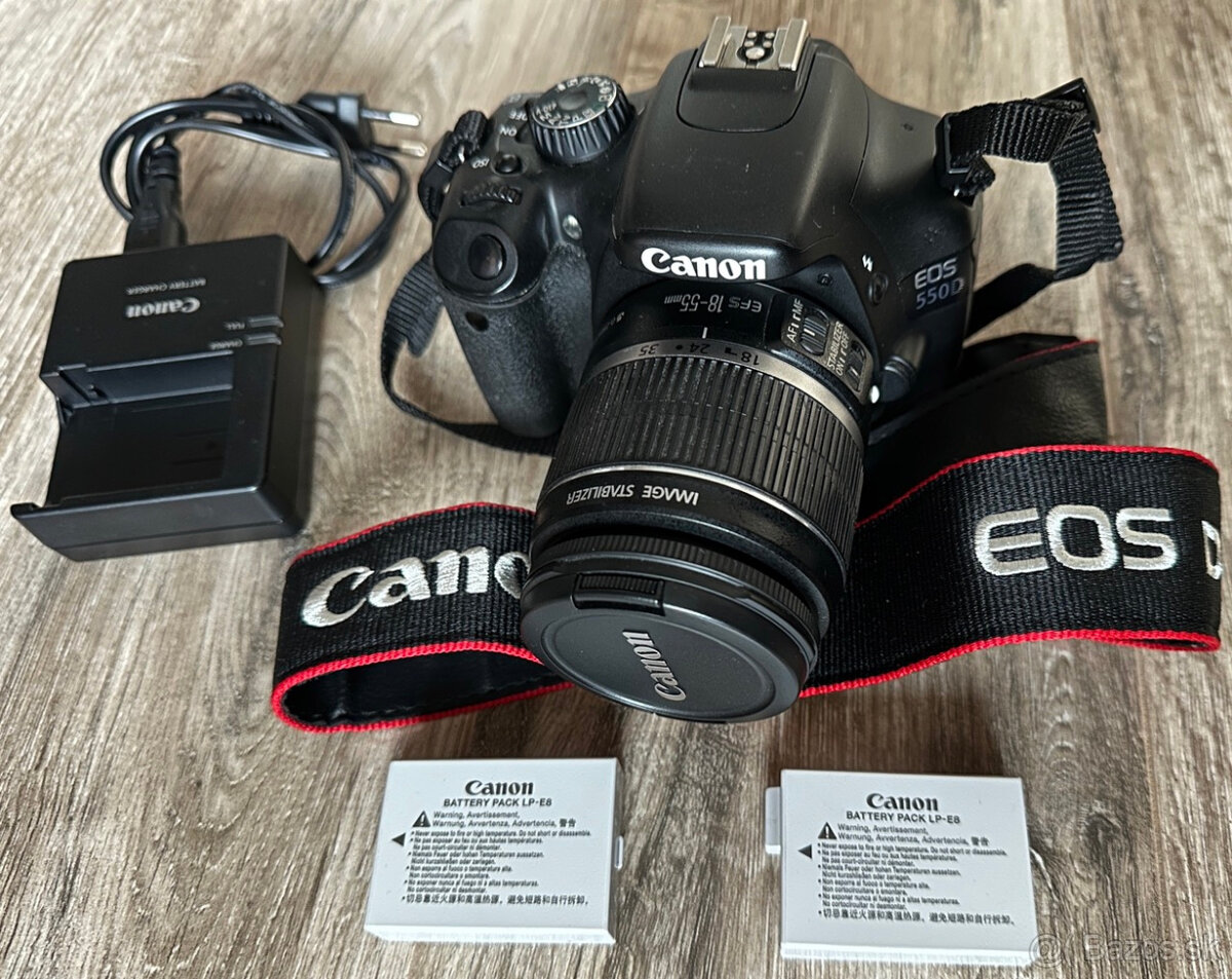 Canon EOS 550D + objektív Canon 18-55 IS