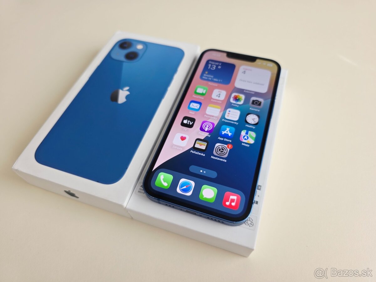 APPLE IPHONE 13 128GB BLUE.BATERKA 100%