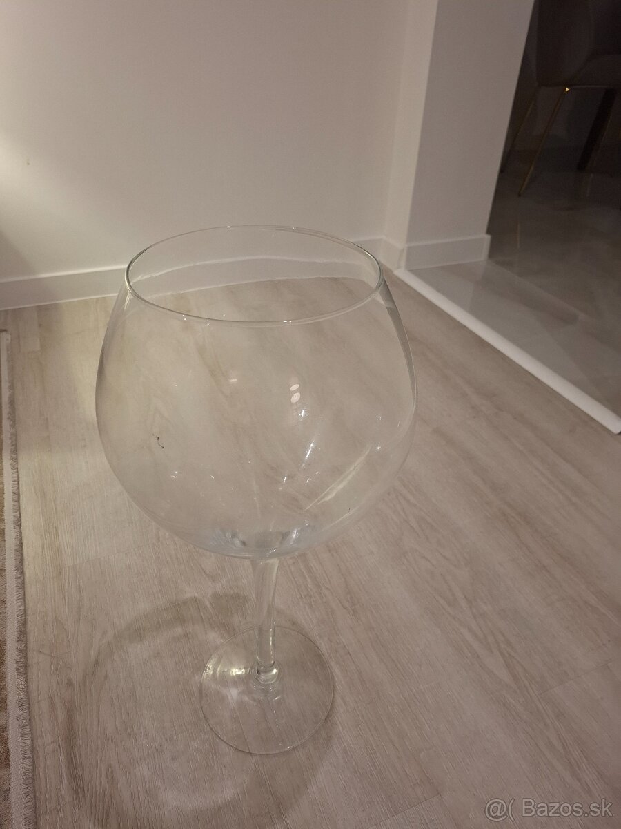 Skleneny pohar dekorácia xxl