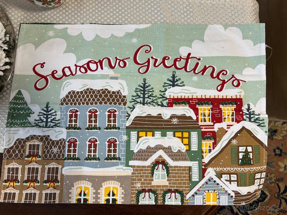 Vianočná bavlnená utierka