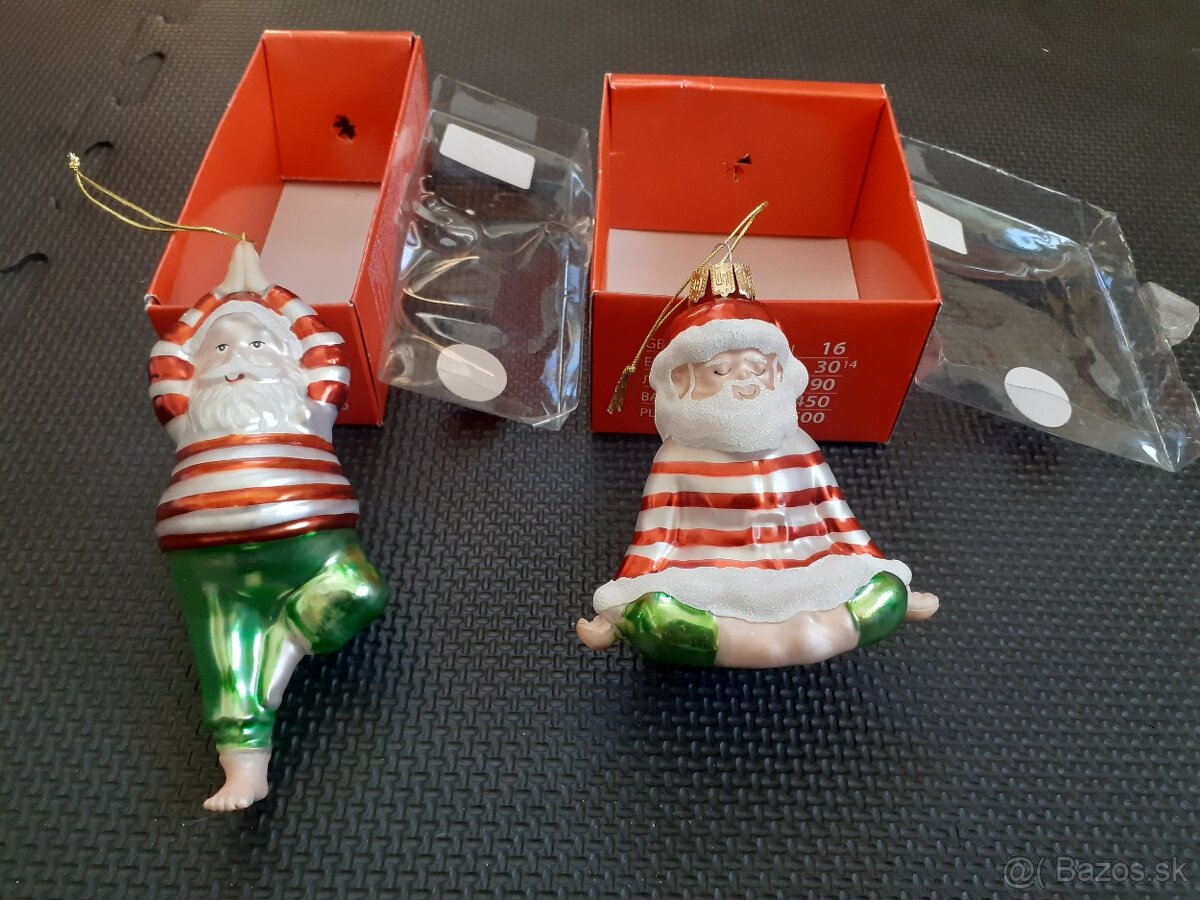 Vianočné ozdoby Santa Claus jogín