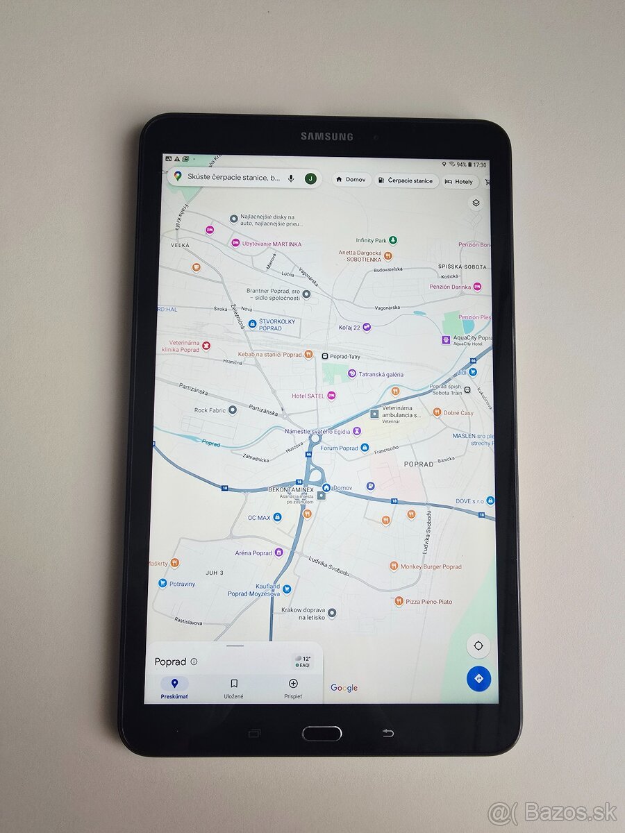 Samsung Galaxy Tab A 10.1 (SM-T580) BLACK,NAVIGÁCIA