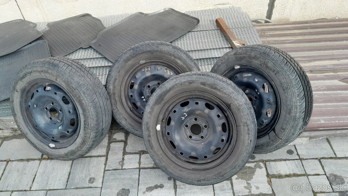 Predám 4ks disky 6Jx14 ET43 s pneu 185x60x R14