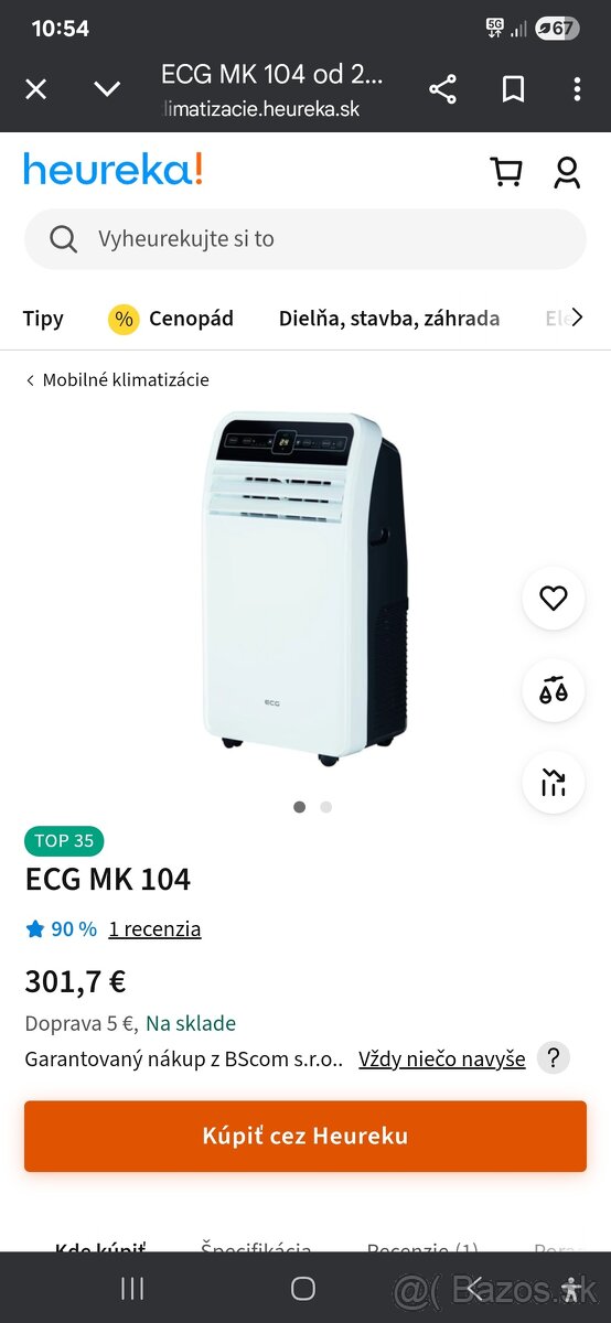 Mobilna klimatizácia