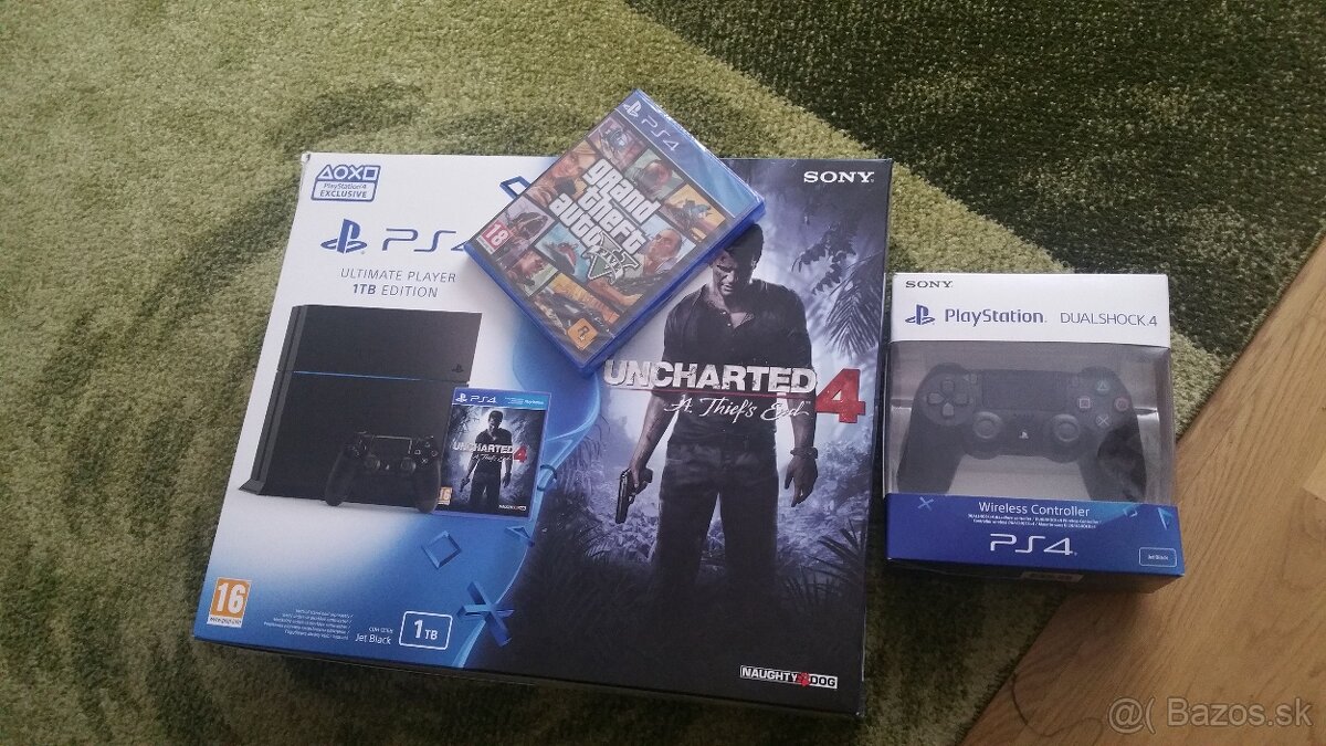 PS4 Slim 1TB 2ks ovládače