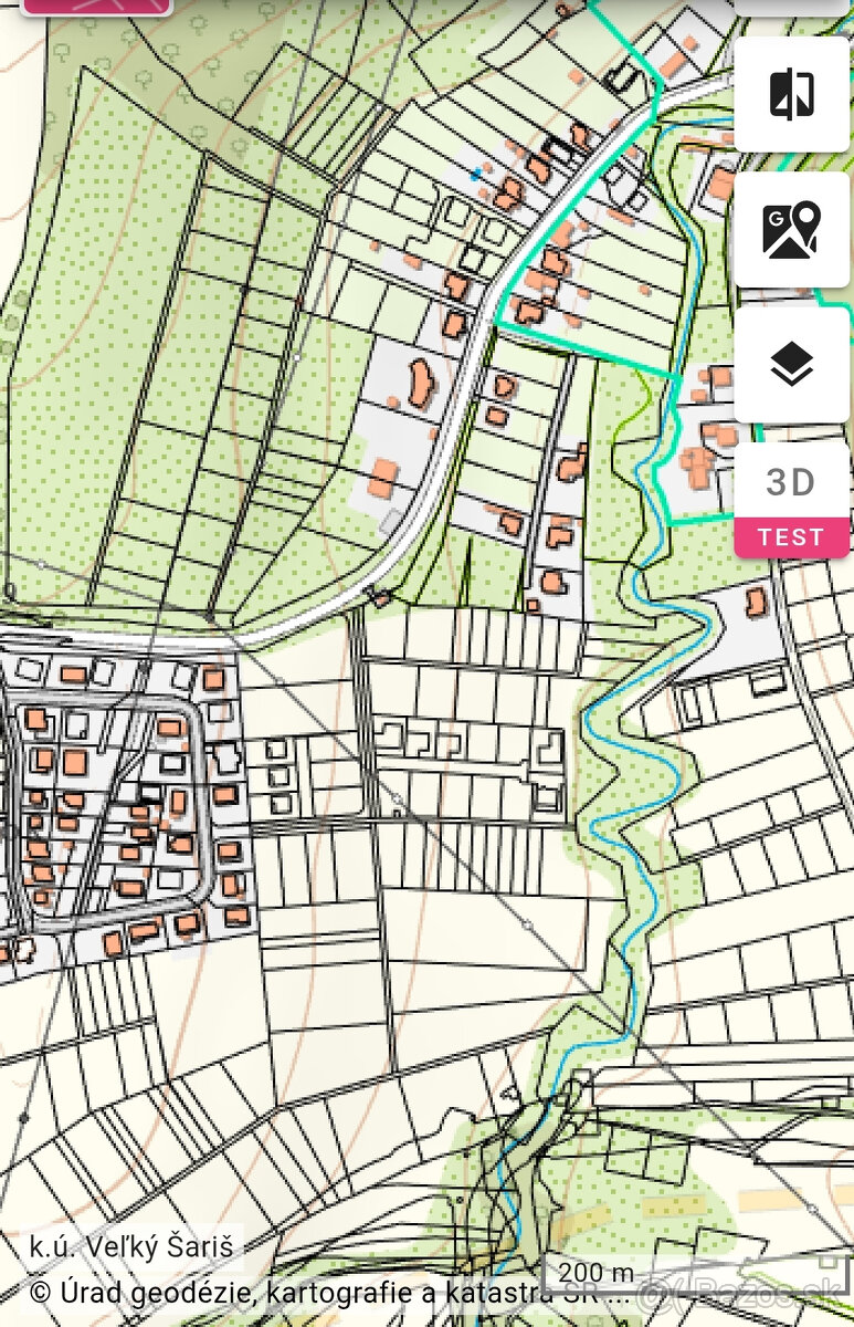 Ponúkam na predaj stavebný pozemok v k.ú. Veľký Šariš