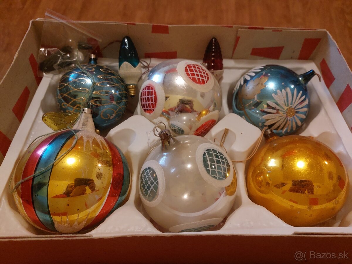 Retro vianočné gule