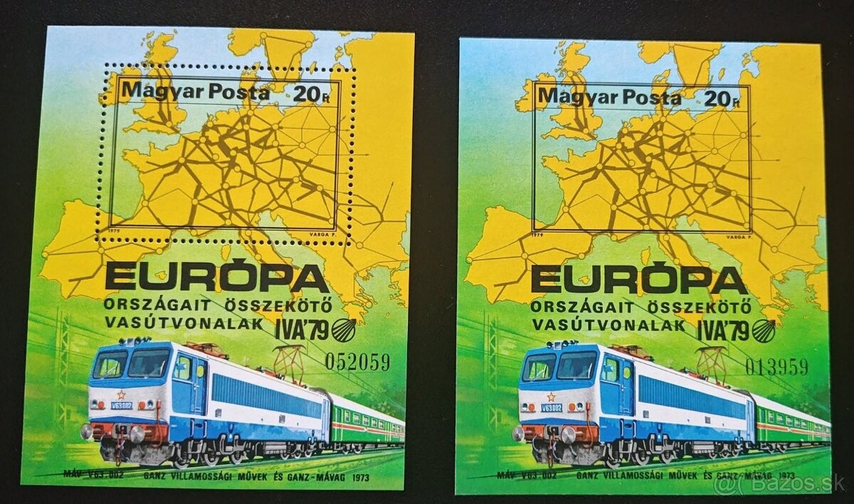 Maďarsko 1979 - Vlaky