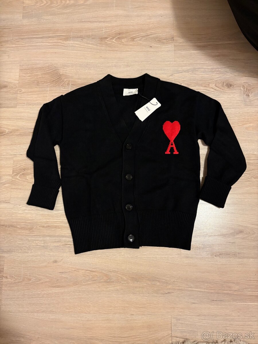 AMI Paris sveter - čierny (AMI1)