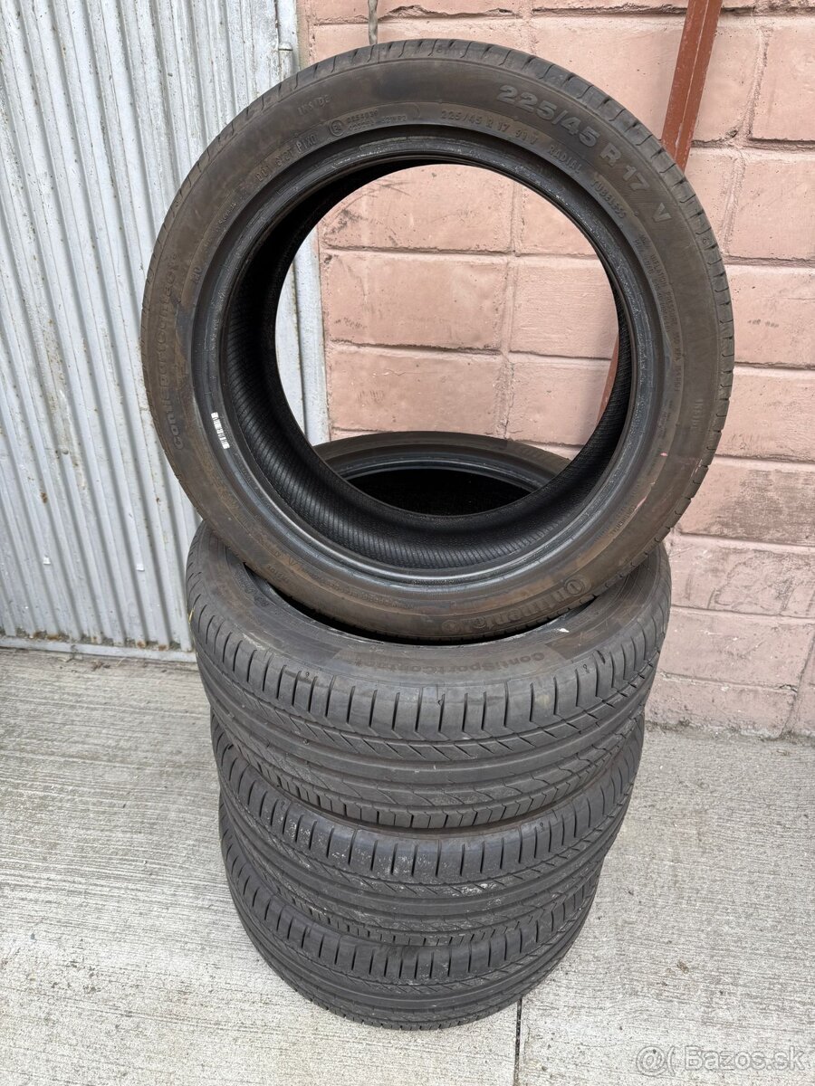 Letne pneumatiky CONTINENTAL 225/45 R17