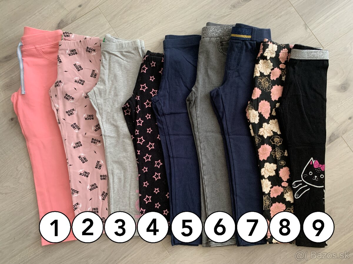 Detské legíny zn. Benetton / Coccodrillo veľ. 110 (XS/5Y)