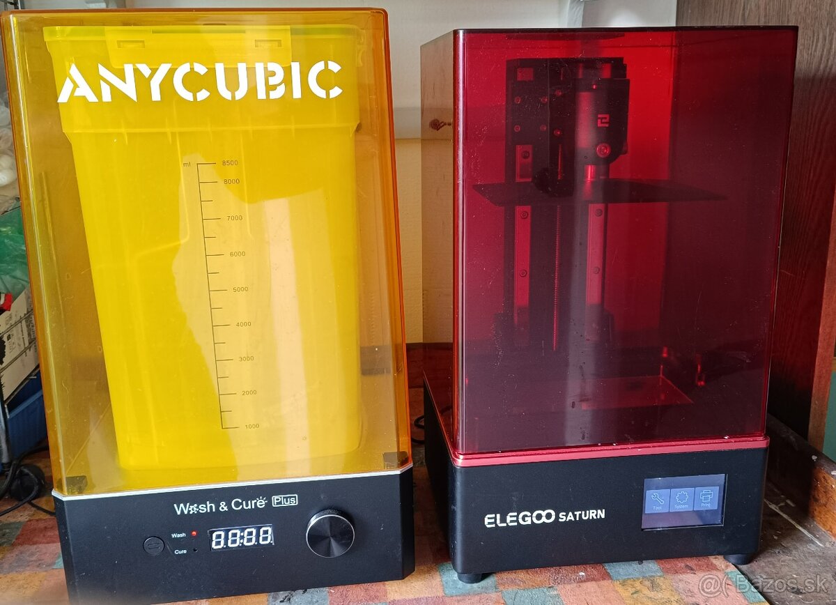3D tlačiareň Elegoo Saturn 4K a Anycubic Wash & Cure
