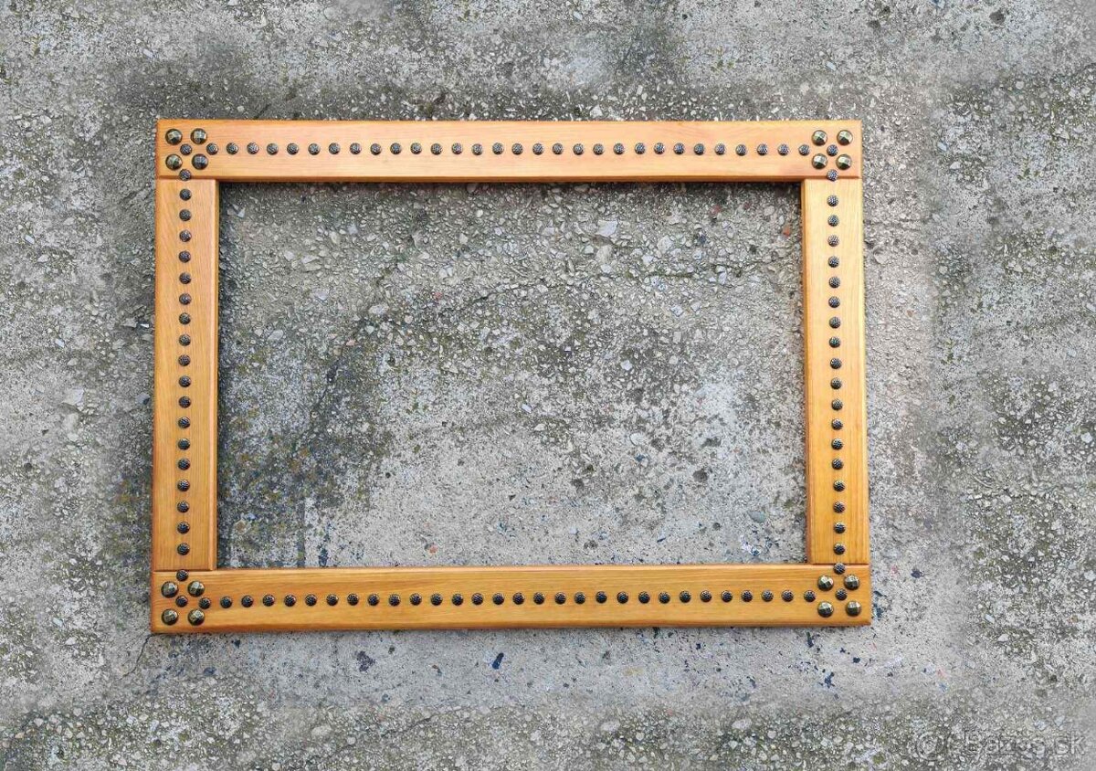 Masívny drevený rám 70 x 50cm