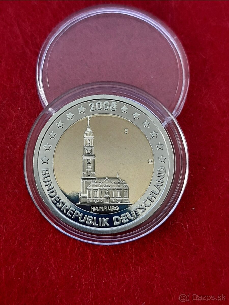 2€ Nemecko 2008J - Hamburg
