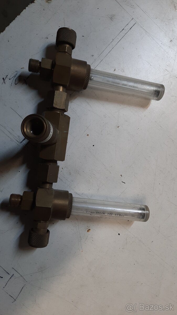 Nepoužité dvojité prietokomery na Argón / CO₂ 3.5 bars