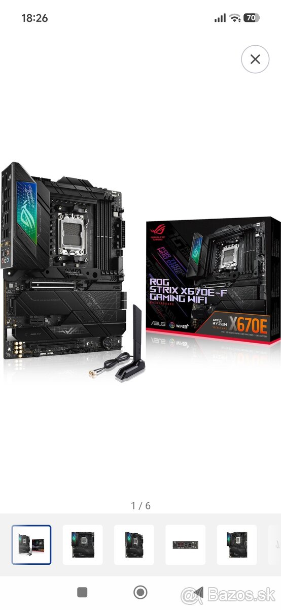 Asus rog strix x670 e-f gaming