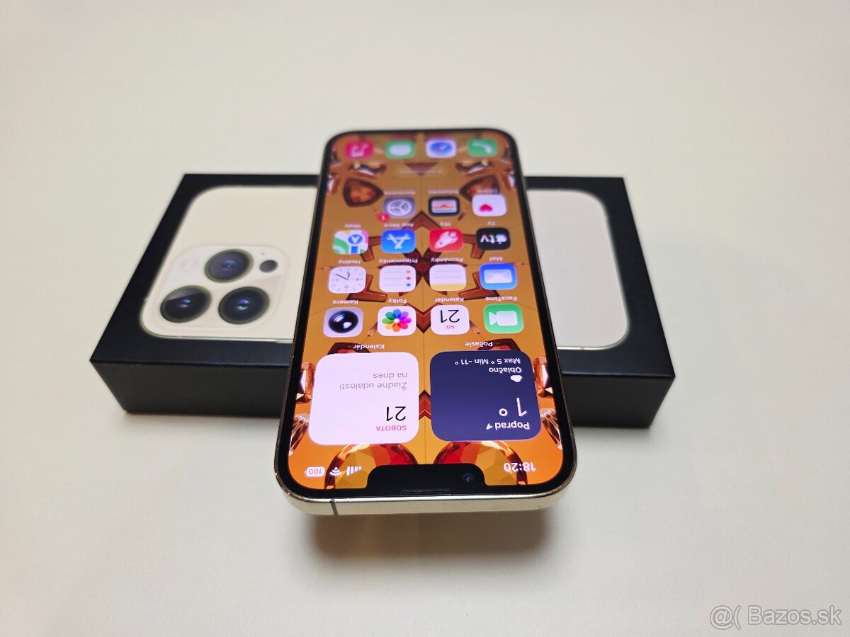 APPLE IPHONE 13 PRO GOLD TOP STAV,BATERKA 100%
