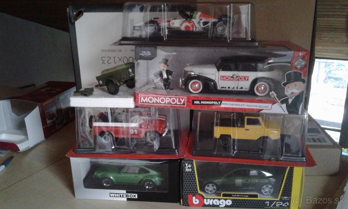 Modely áut v mierke 1/24