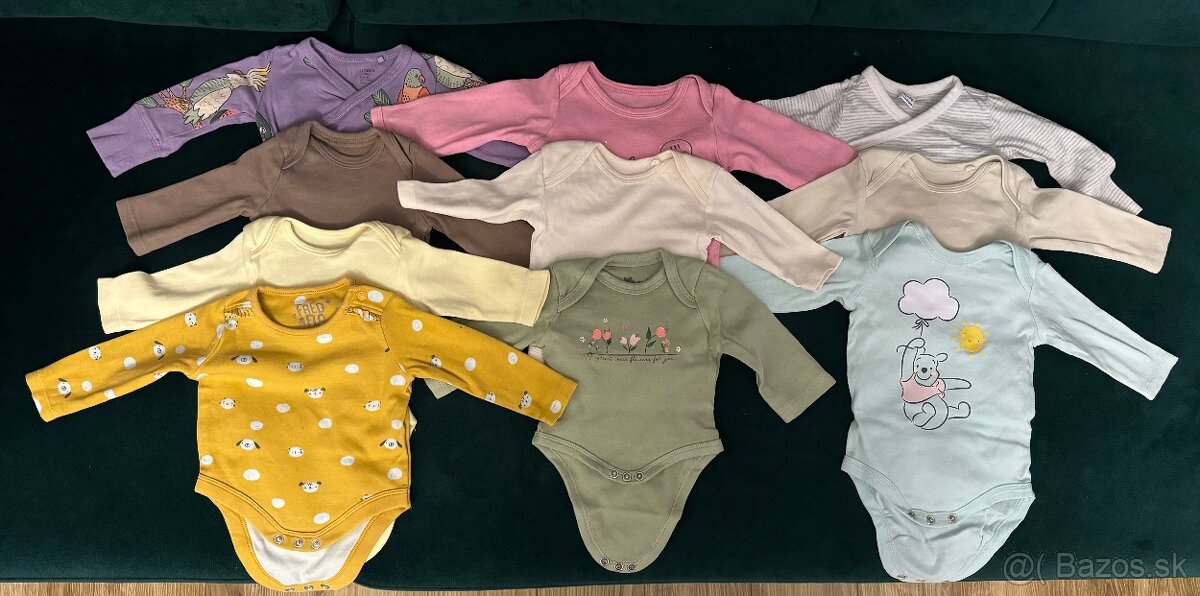 Balík oblečenia pre bábätko dievčatko - veľkosť 50 -56
