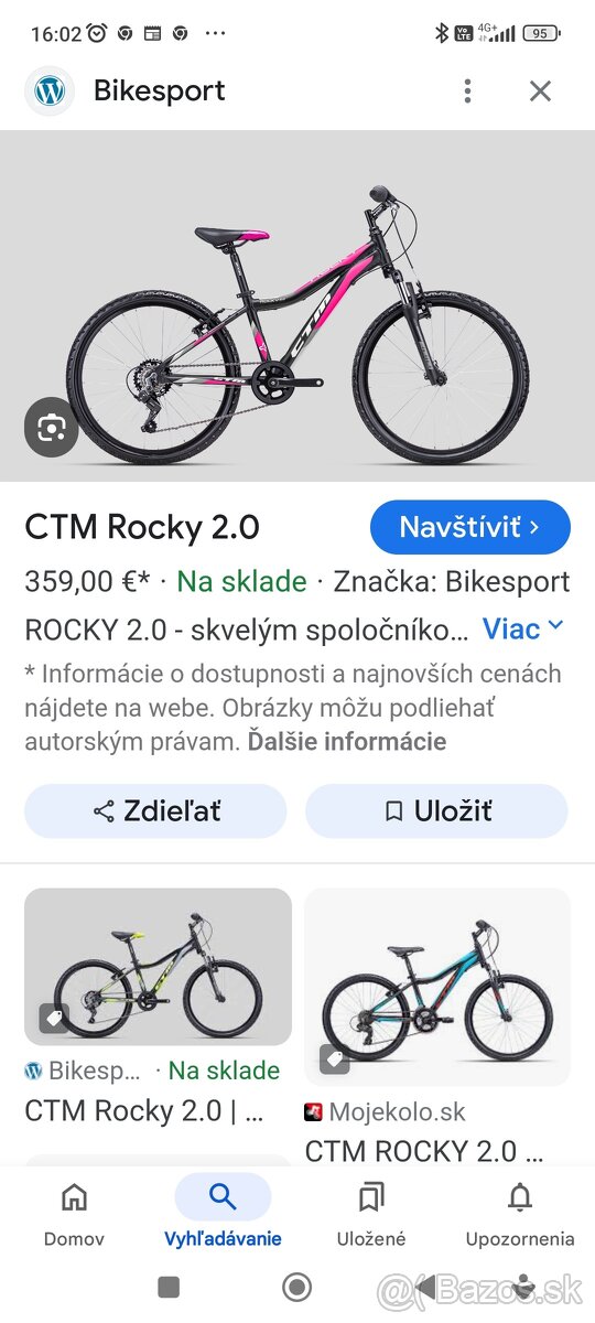 Detský bicykel CTM Rocky 2.0