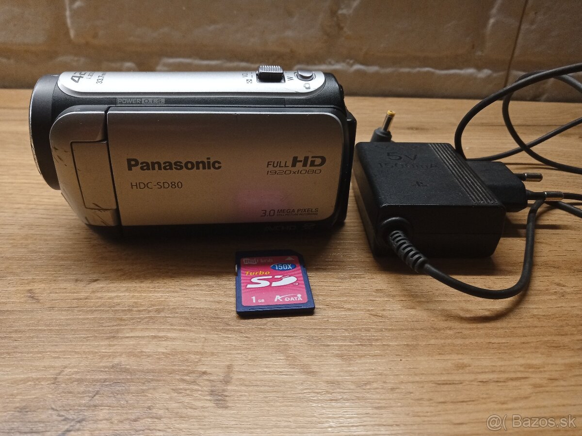 Predám digitálnu videokameru Panasonic HDC SD80
