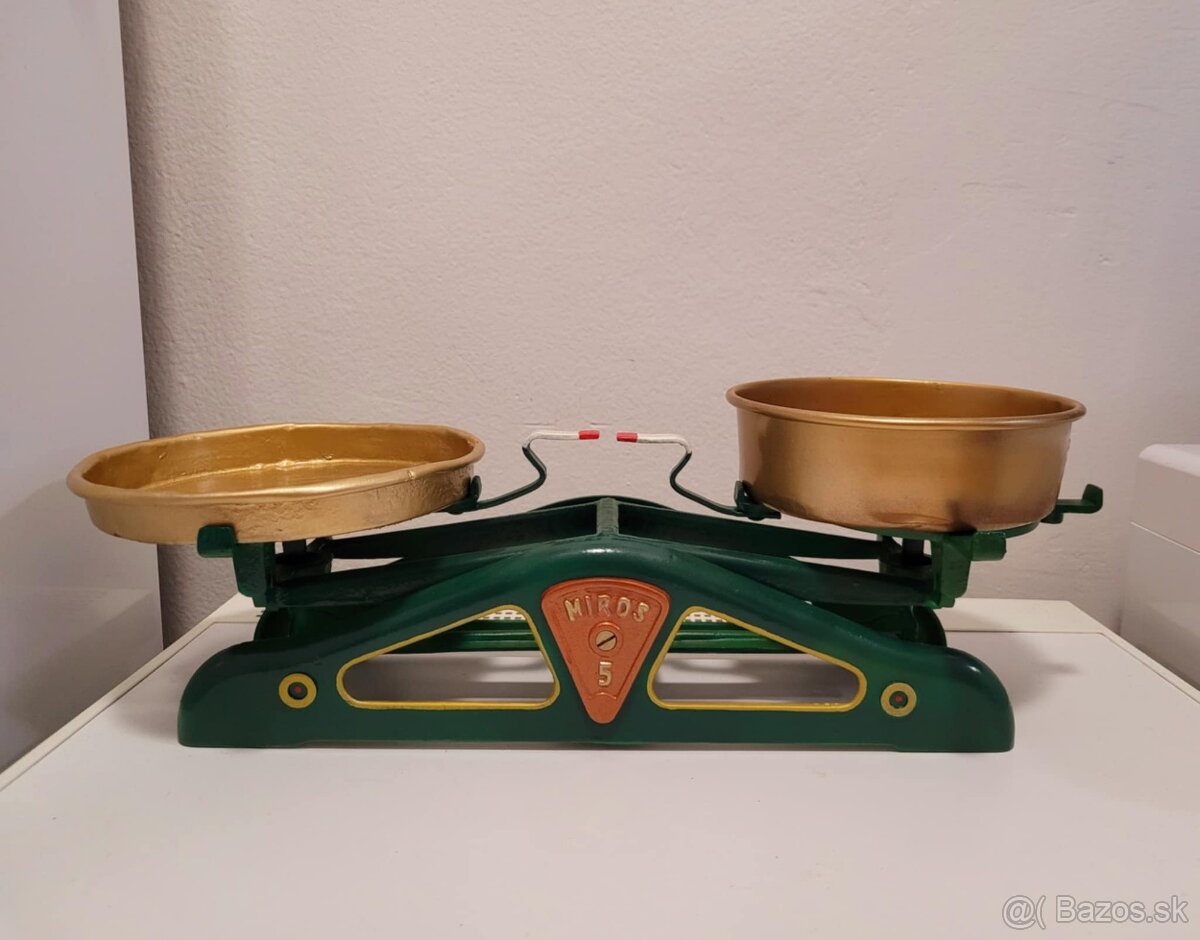 Starožitná váha Miros 5kg